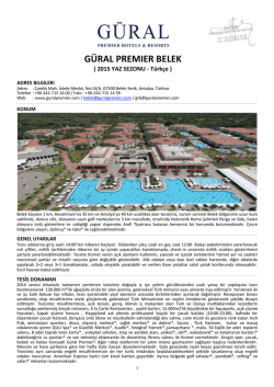 G&Uuml;RAL PREMIER BELEK