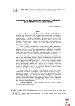 HASAN REMZİ FERTAN VE HATIR&Acirc;TI