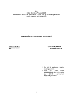 ek-b : teknik şartname