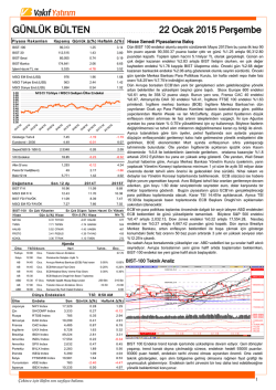 devamı... - Vakıf Yatırım