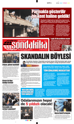 Parmakla g&ouml;sterilir bir kent haline geldik!