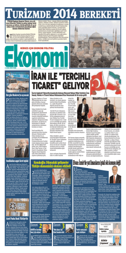 2 OCAK 2015 - Ekonomi Gazetesi