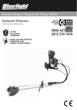 Kullanım klavuzunu indir - 2014 - Bluelight