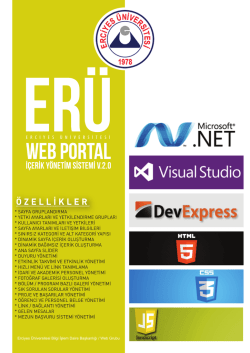 ER&Uuml; İ&ccedil;erik Y&ouml;netim Sistemi - ERUZEM