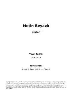 Metin Beyazlı - Antoloji.Com