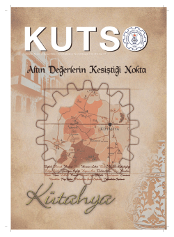 kutso dergi sayı 177 - K&uuml;tahya Ticaret ve Sanayi Odası