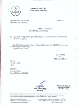 Çeşitli illerde yapılan okul değişikliği bilgilendirme yazısına ulaşmak