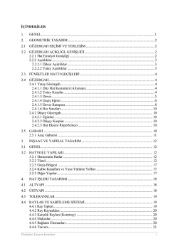 Füniküler Tasarım Kriterleri