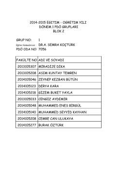 blok 2 pdö liste