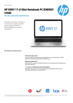 PSG Consumer 1C14 Notebook Datasheet