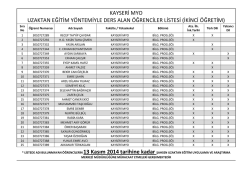 kayseri myo uzaktan eğitim y&ouml;ntemiyle ders alan