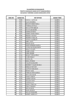 20.10.2014 tarih ve 20 sayılı T&uuml;ketici Hakem Heyeti Kararı