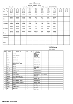 Sınıf TC MAMAK KAYMAKAMLIĞI BAŞKENT ANADOLU LİSESİ : 10