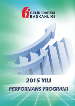 2015 YILI 2015 YILI - Gelir İdaresi Başkanlığı