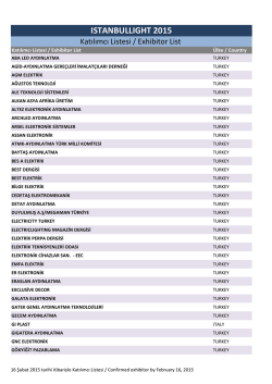 Katılımcı Listesi