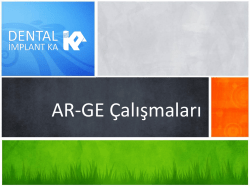 AR-GE Çalışmaları