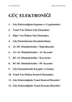 GÜÇ ELEKTRONİĞİ