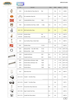BORU VE FLANŞ 0,425 TL Oval askı Boru Flanşı &Uuml;stten A&ccedil;ık 0,550