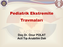 Pediatrik Travmalara Yaklaşım