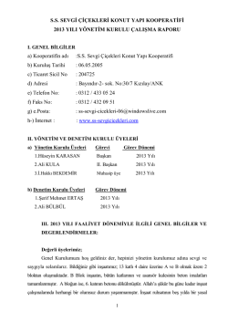 ss sevgi &ccedil;i&ccedil;ekleri konut yapı kooperatifi