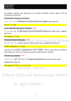 Lab 3 - D&uuml;zce &Uuml;niversitesi