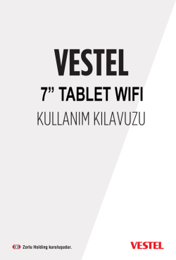 7&rdquo; tablet wıfı - Vestel Driver Web Sitesi