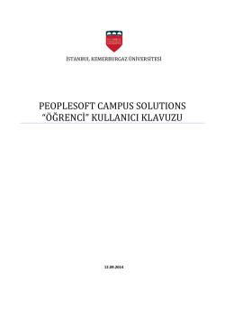 student_manual - Kemerburgaz &Uuml;niversitesi
