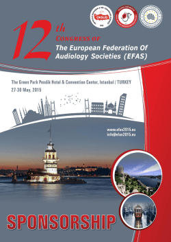 here - 12th Congress of The European Federation of Audiology