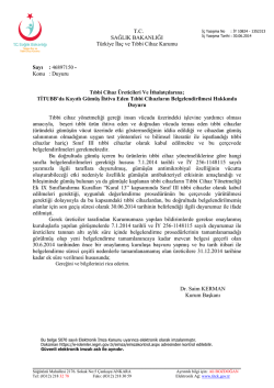 G&uuml;m&uuml;ş İhtiva Eden &Uuml;r&uuml;nler Hakkında Duyuru