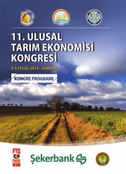 Poster Programı - XI Ulusal Tarım Ekonomisi Kongresi