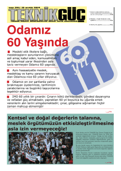 Teknik g&uuml;&ccedil; 251 (5696 KB) - İnşaat M&uuml;hendisleri Odası