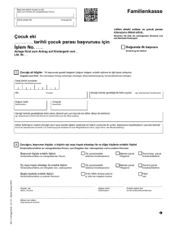 KG 1 Anlage Kind (T&uuml;rkisch)