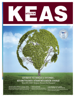 Keas B&uuml;lten 2014/1 - Kastamonu Entegre