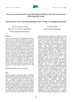 Maarifcilerin Tarih Felsefesine Bakışları