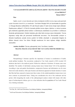 PDF - Ankara &Uuml;niversitesi Dergiler Veritabanı