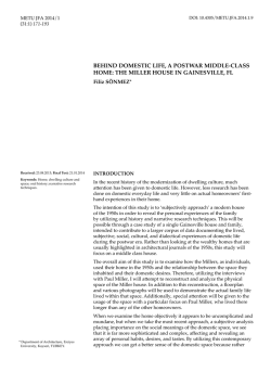 behind domestic life, a postwar middle-class home