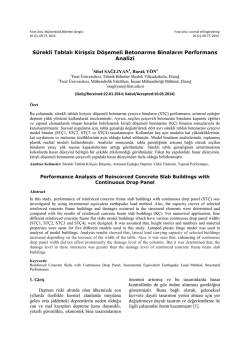 S&uuml;rekli Tablalı Kirişsiz D&ouml;şemeli Betonarme Binaların