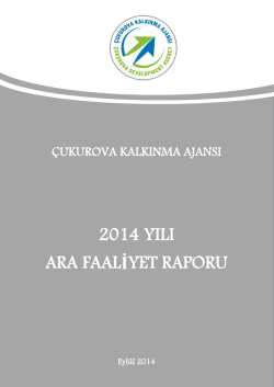 2014 yılı ara faal iyet raporu