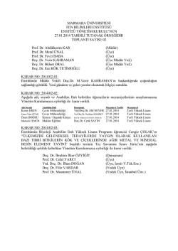 27.01.2014 - Marmara &Uuml;niversitesi