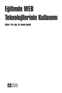 Eğitimde WEB Teknolojilerinin Kullanımı