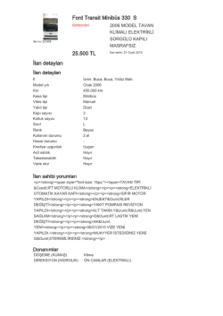 Ford Transit Minib&uuml;s 330 S 25.500 TL İlan detayları