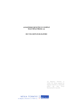 2013 Şeffaflık Raporu