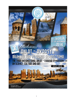 Sempozyum Sekreteri - Bitlis Eren &Uuml;niversitesi