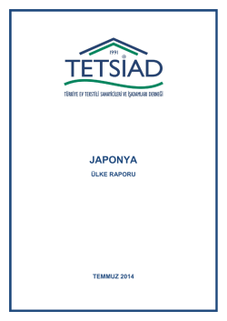 Japonya Ev Tekstili Sekt&ouml;r&uuml; Raporu