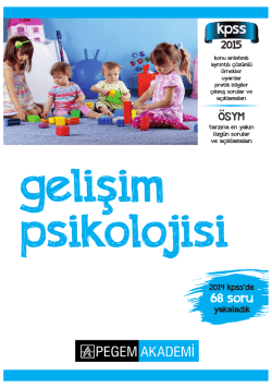4. Gelişim Psikolojisi 2015 - 304 sayfa