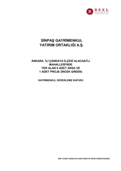 sinpaş gayrimenkul yatırım ortaklığı a.ş.