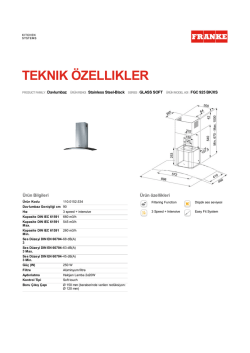 110.0152.534 Teknik &Ouml;zellikler