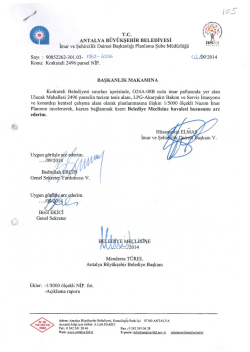 G&uuml;ndemin 105.Maddesi - Antalya Belediyesi