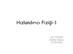 Temel Hizlandirici Fizigi