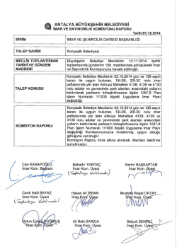 G&uuml;ndemin 40.Maddesi - Antalya Belediyesi